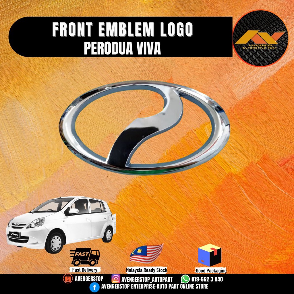 PERODUA VIVA 2007 FRONT BUMPER EMBLEM LOGO 100% ORIGINAL PERODUA ...