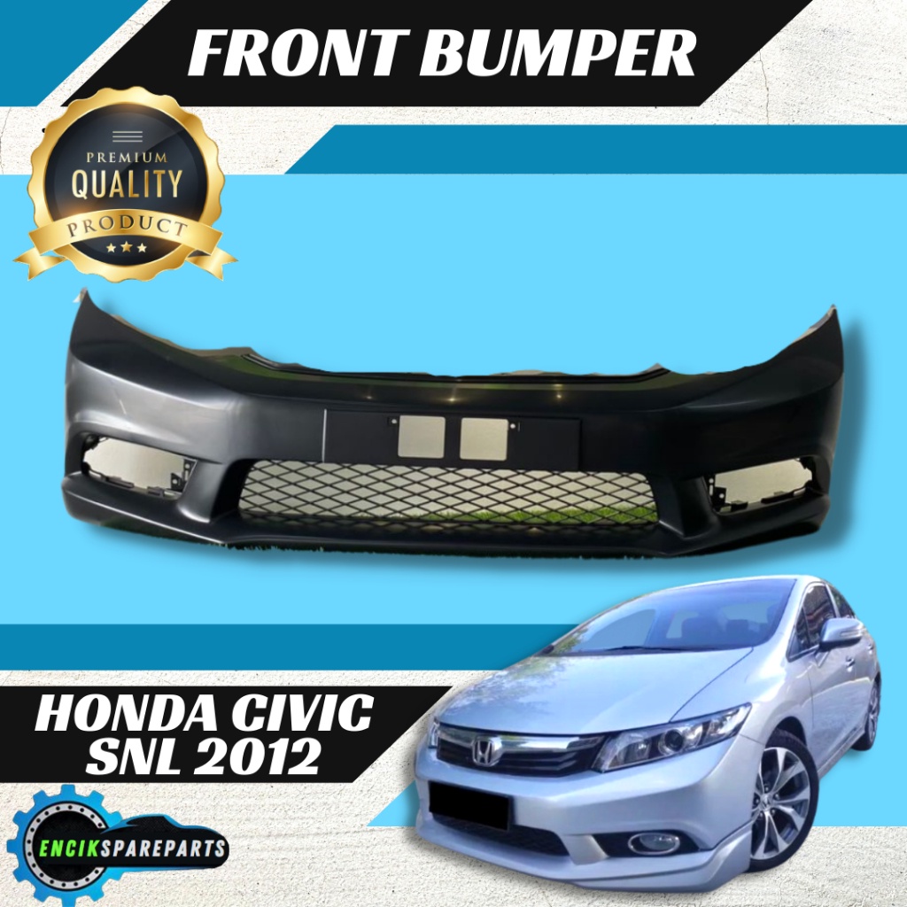 Honda Civic Snl Tro Fb 2012 Front Bumper Depan Pp Material Fastlink Shopee Malaysia