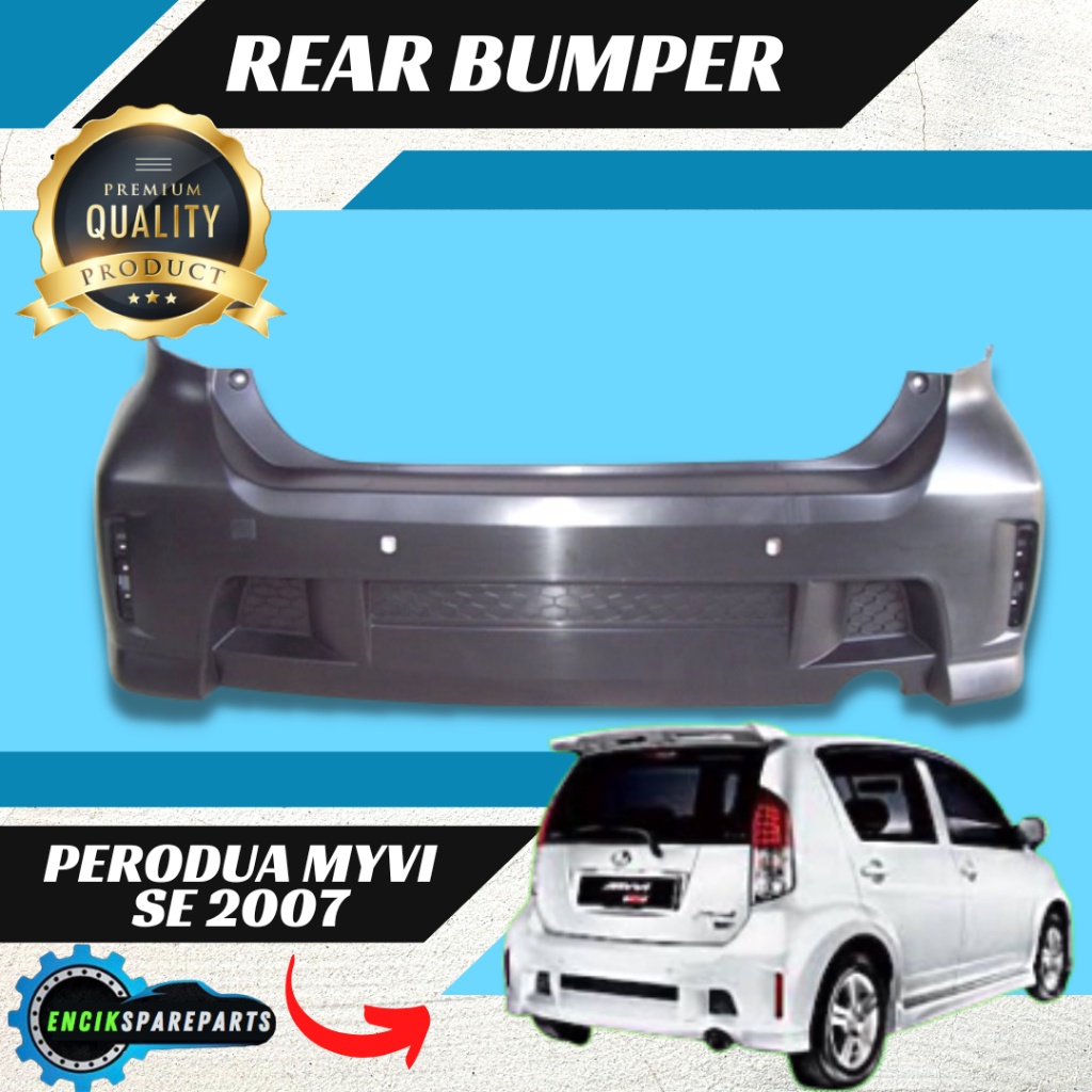 Perodua Myvi Se1 2007 Rear Bumper Belakang Pp Material Plastik Fastlink