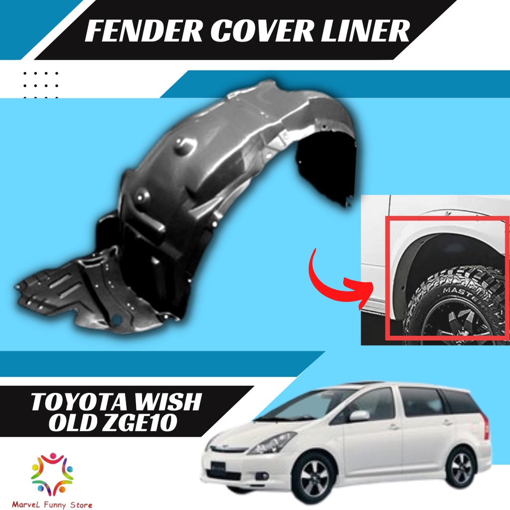 Toyota Wish Old Zge10 Cover Tayar Mudguard Daun Pisang Fender Cover Liner  Daun Pisang | Shopee Malaysia