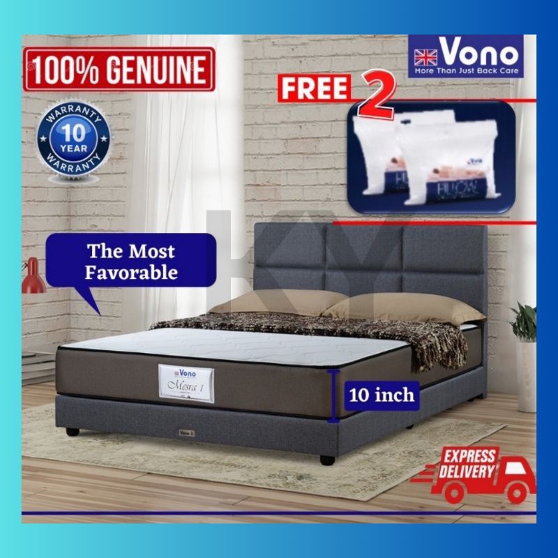 🎊SPECIAL OFFER🎊 VONO Mesra 1 Orthomax Spring Mattress with 10-Years ...