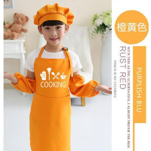 Pakaian apron pengiklanan kanakkanak pakaian persembahan chef kecil