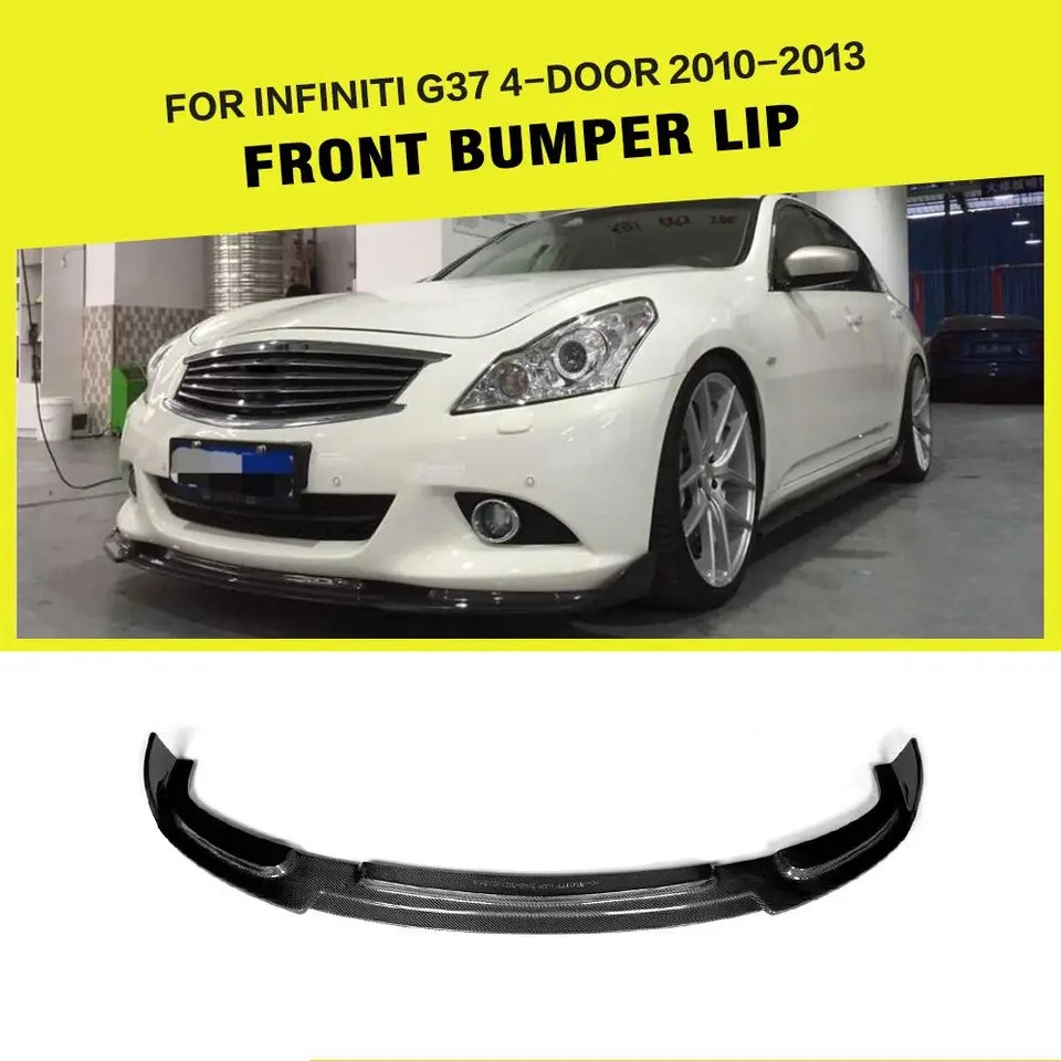 Carbon Fiber / FRP Front Bumper Lip Spoiler Splitters for Infiniti G37 ...