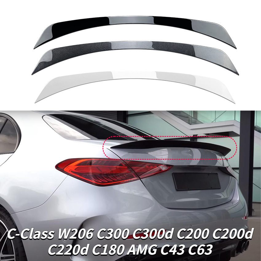 Rear Trunk Spoiler For Mercedes C-class W206 C300 C300d C200 C200d ...