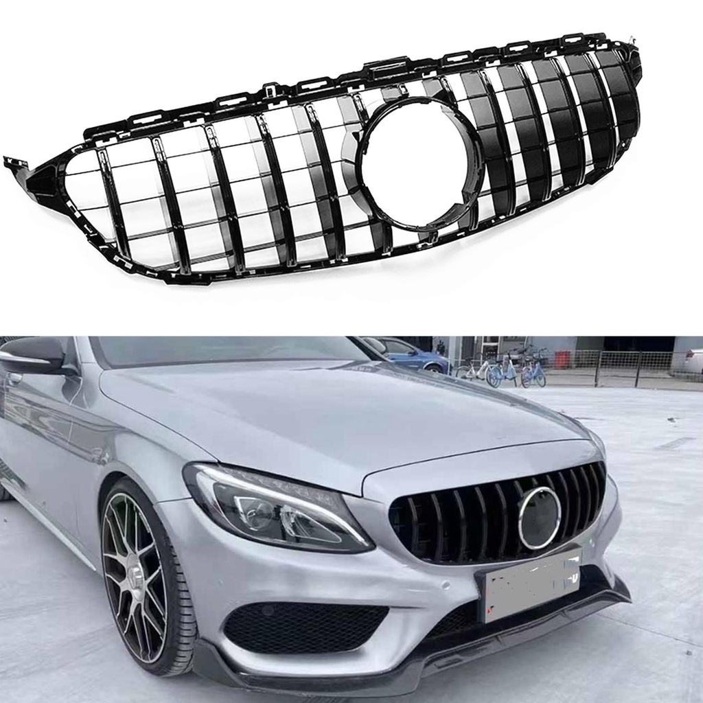 Car Front Grill Grille Upper Bumper Hood Mesh Body Kit Grid For ...