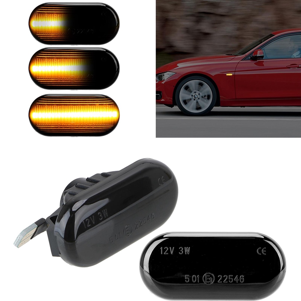 Car Fender Side Dynamic LED Marker Indicator Light Sidelight Turn Pilot
