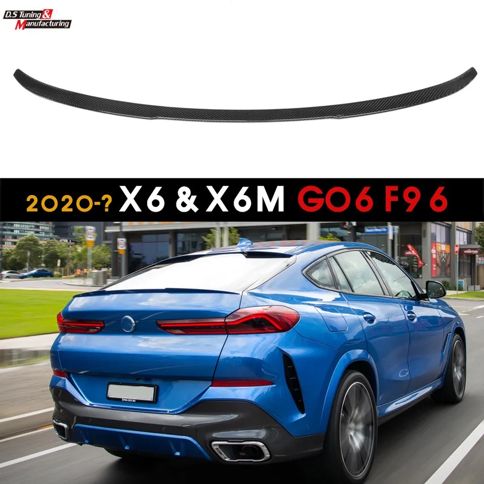 Autoclave Dry Carbon Fiber Rear Trunk Spoiler Wings For BMW X6 G06 ...