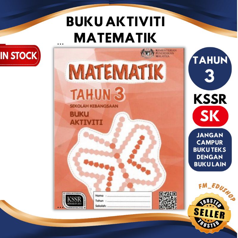 Buku Aktiviti Matematik Tahun 3 Oleh Dewan Bahasa Dan Pustaka DBP Buku ...