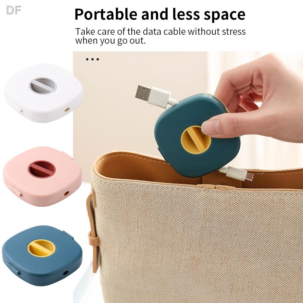 Cable Organizer Rotating Cable Winder Box Plastic Portable Wire Storage ...