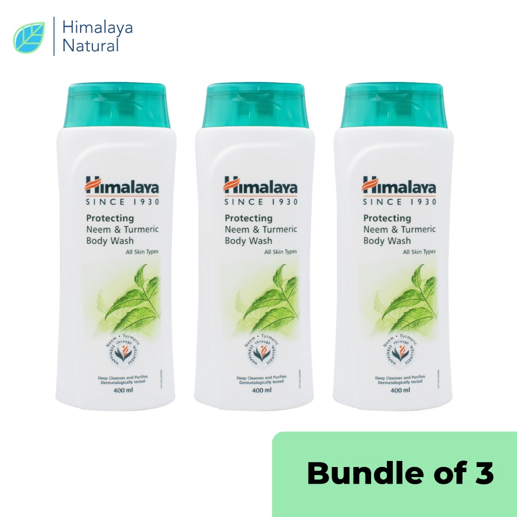 Himalaya Protecting Neem & Turmeric Body Wash (400ml x 3) Shopee Malaysia