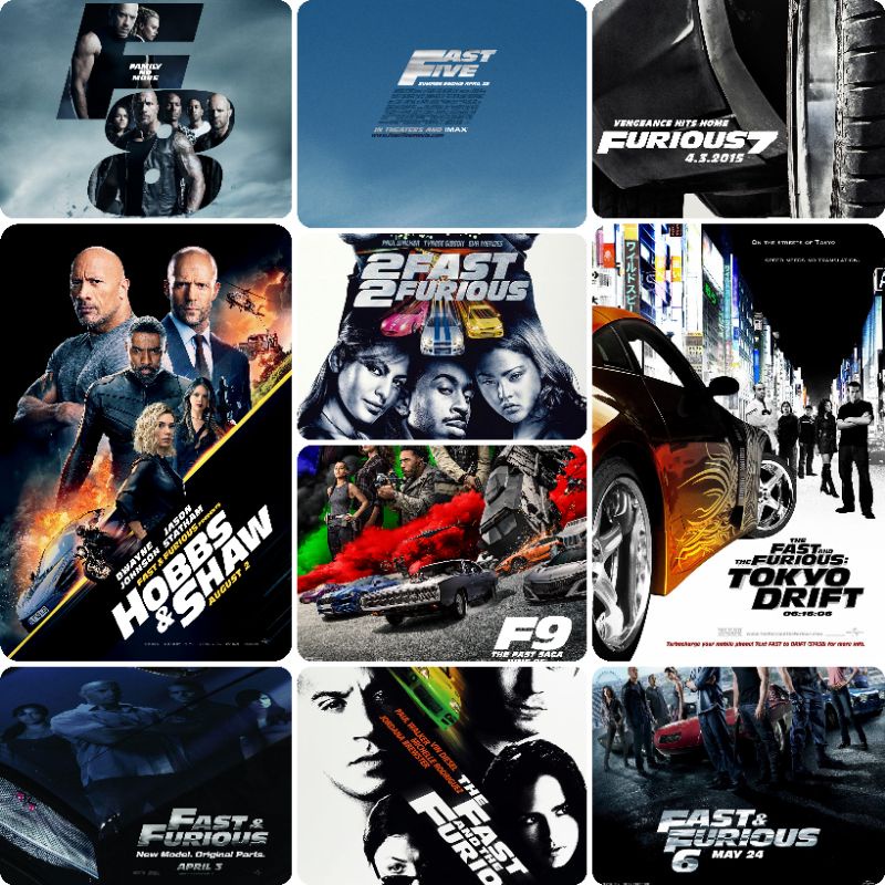 [10 MOVIES] Fast & Furious Collection (2001-2021) Bluray 1080P Eng,Mly ...