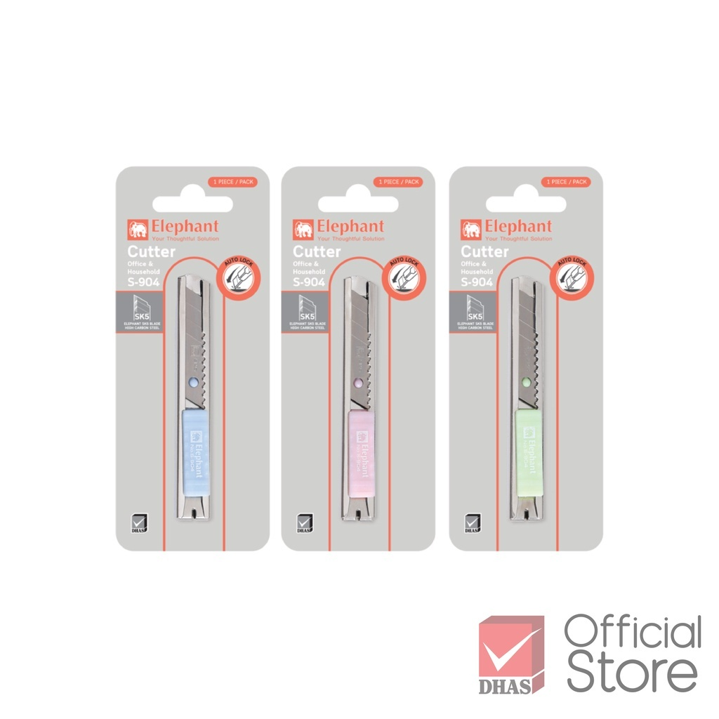 Elephant Mini Cutter Knife (9mm) No.S-904 | Shopee Malaysia