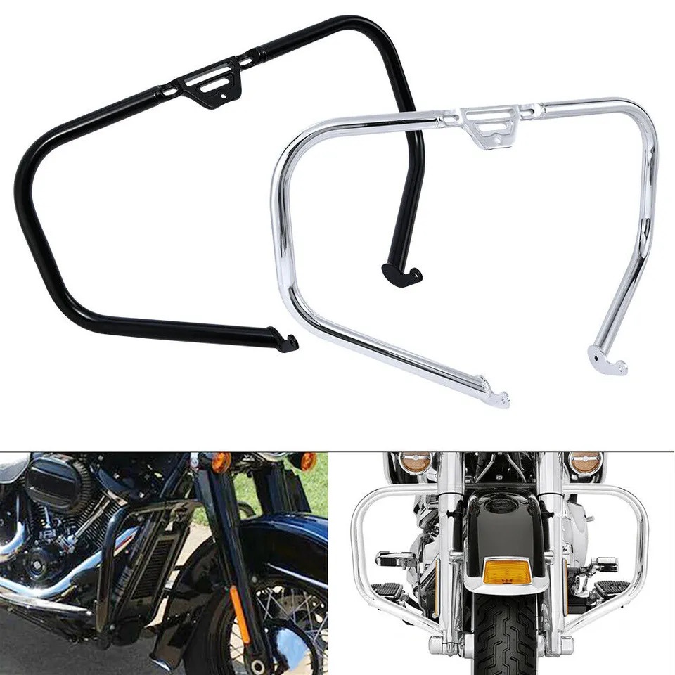 Motorcycle Engine Crash Guard Bar For Harley Softail Deluxe Slim Fat ...