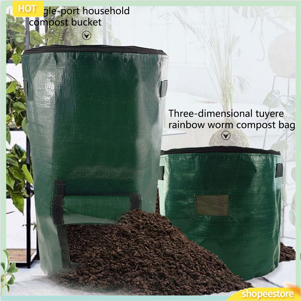 Composting Bag HeavyDuty Gardening Garbage Can Yard Leaf