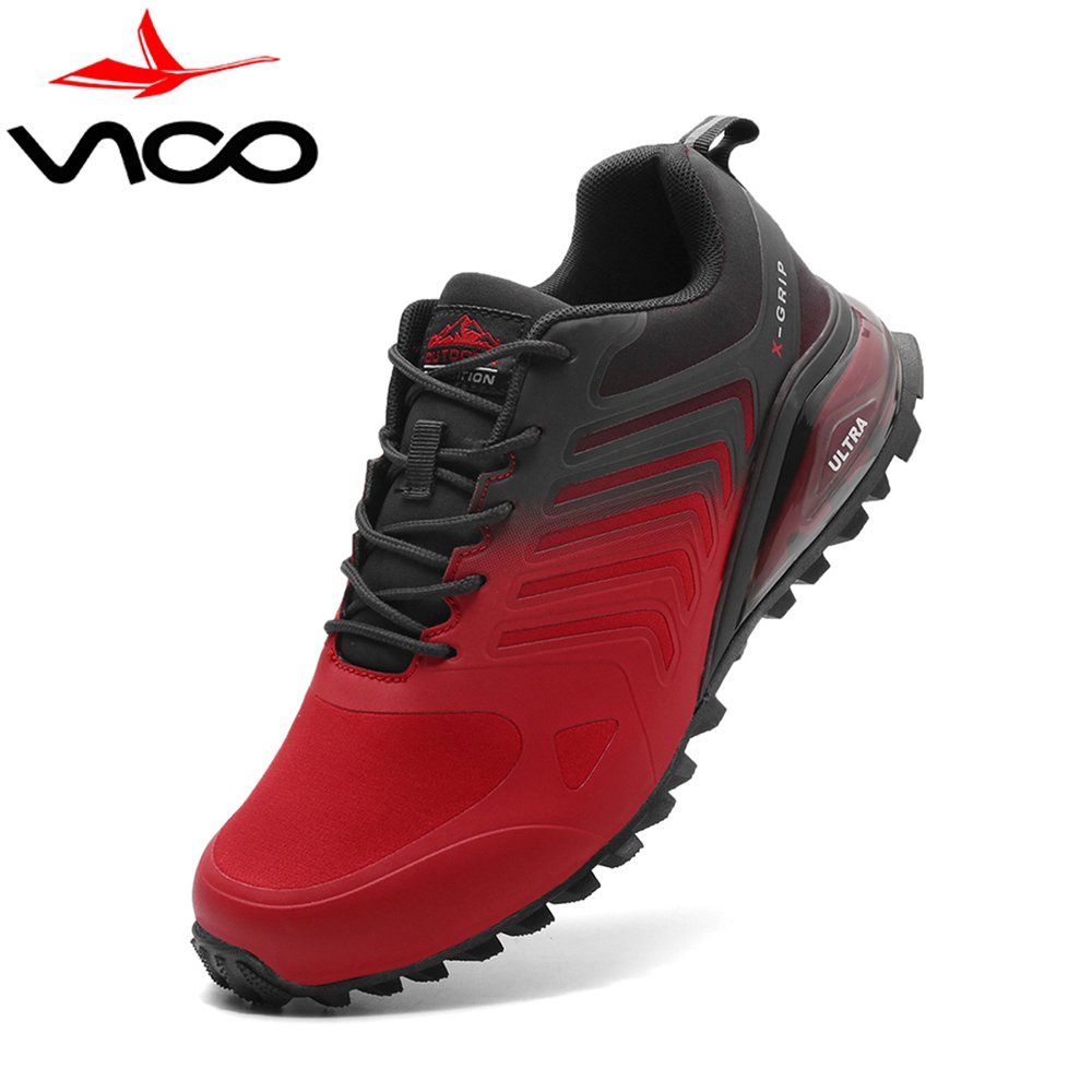 QM Big Size 4150 Men's Trail Running Shoes AntiSkid Lightweight