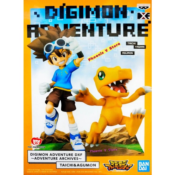 FIGURINE DIGIMON ADVENTURE Taichi Yagami & Agumon DXF Adventure Archives Banpresto EUR 40,34