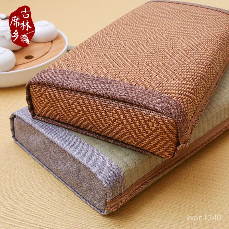 Summer Bamboo Straw Mat Pillow Cool Pillow Single Neck Pillow Hard
