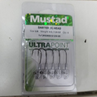 Mustad Darter Jighead 32833 ~ Fishing Jighead Hook