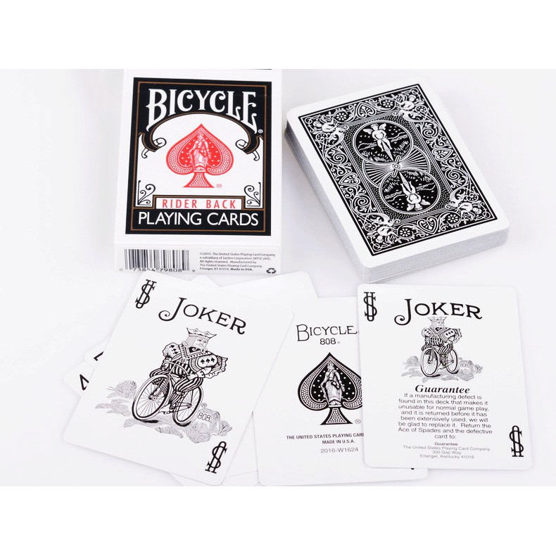 Bicycle Playing Cards Poker Rider Back Black by US Playing Card Co CARDSBICY blk Shopee Malaysia