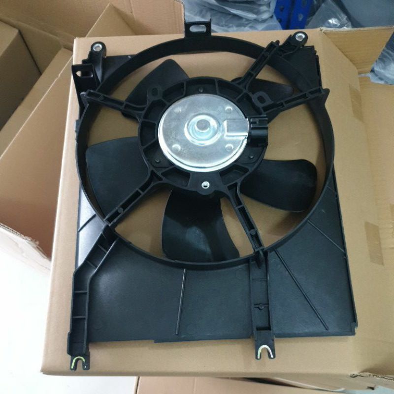 FAN MOTOR ASSY WITH FAN GUARD FAN BLADE MYVI 05 MYVI LAGI BEST VIVA