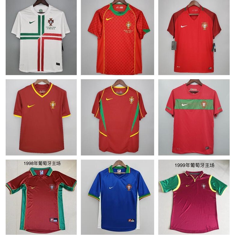 Retro 2016 Portugal Home Classical Soccer Jersey 2010 202 2004 2006
