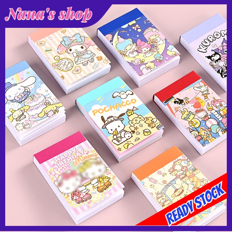 50 Sheets Sanrio Mini Sticker Book Cute Girl Heart Children Cartoon ...