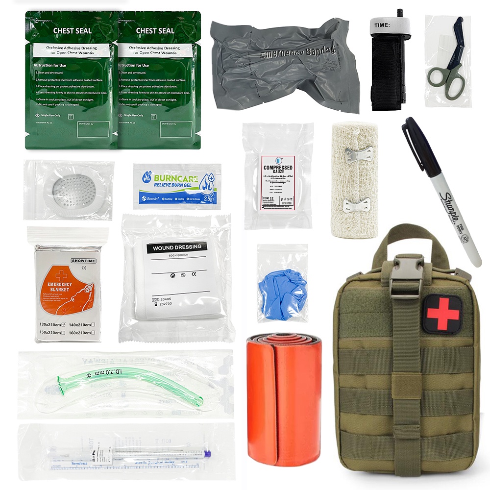 IFAK Molle Utility Army Bag Pouch Tactical Military First Aid Kit With Equipment Medical