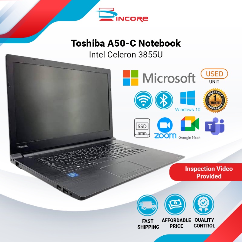 Toshiba A50-C - Intel Celeron 3855U / 4GB 8GB DDR3L / 120GB 240GB SSD ...