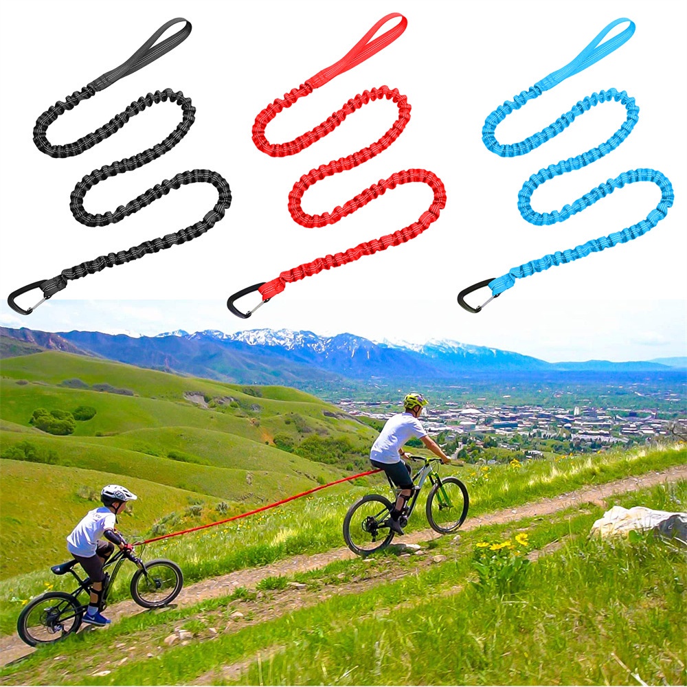 Kids Bike Bungee Tow Rope Outdoor MTB & Cycling Stretch Pull Strap Bike