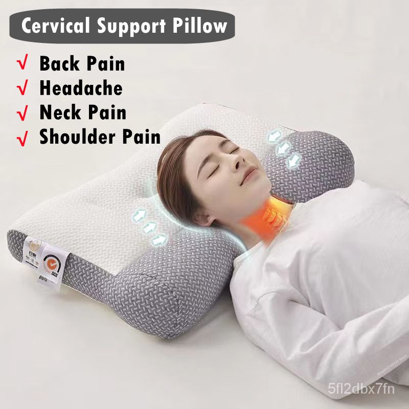 Orthopedic Pillow Ergonomic Therapeutic Design Reduces Cervical Pain