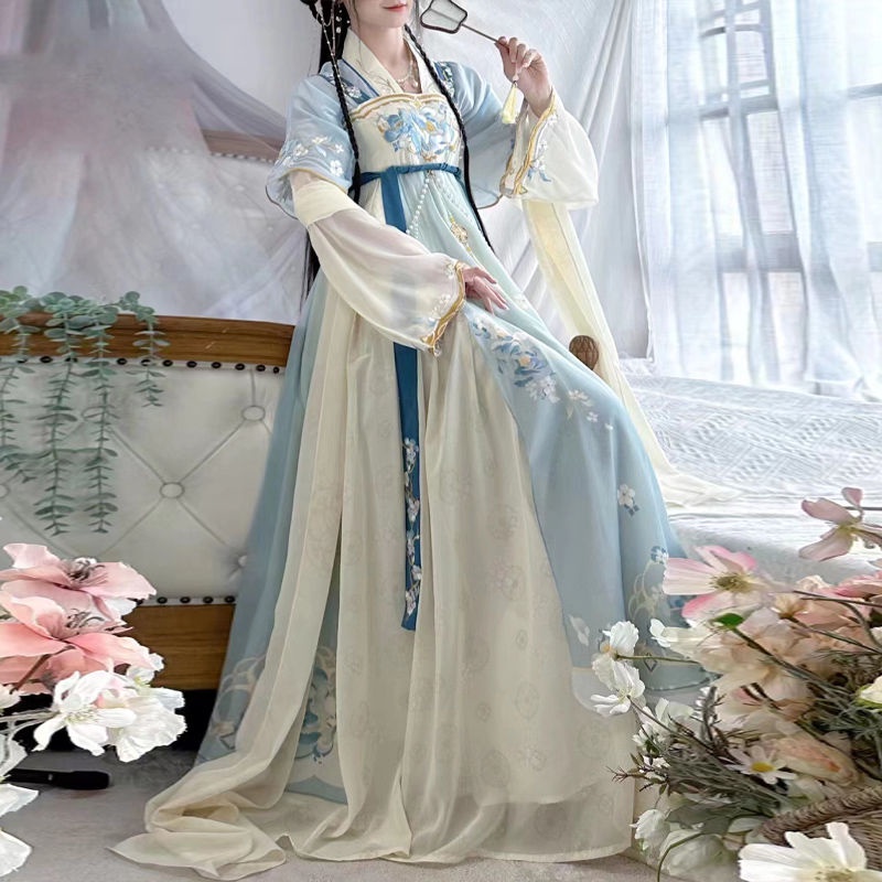 2024 Summer New Women's l Hanfu Suit Super Fairy Breast-length ...