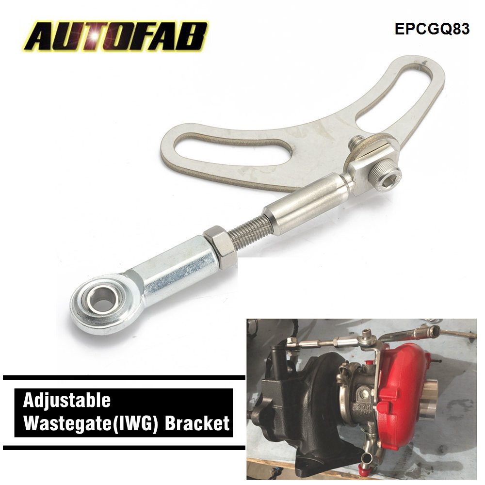 AUTOFAB Stainless Steel Adjustable IWG to EWG Bracket Convert Kit Turbo Blankets Internal to