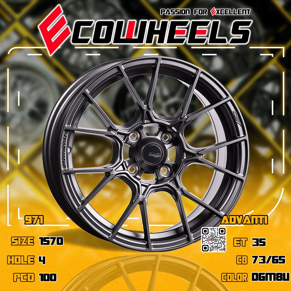 Original ADVANTI Wheels | DST 971M 15 Inch 4H100 | Shopee Malaysia