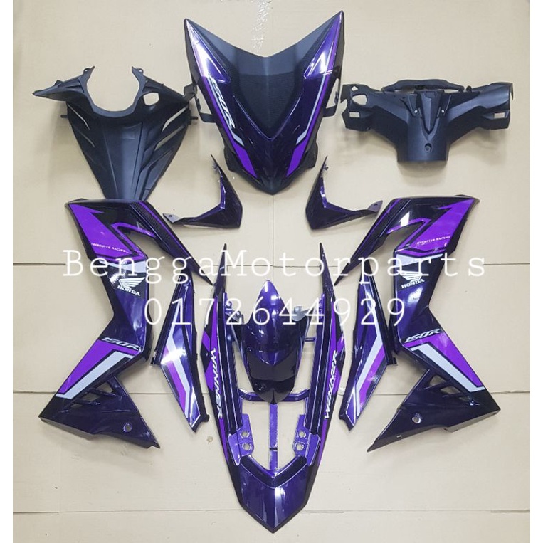 Rs150 V1 & V2 Cover Set Custom Purple kilat | Shopee Malaysia