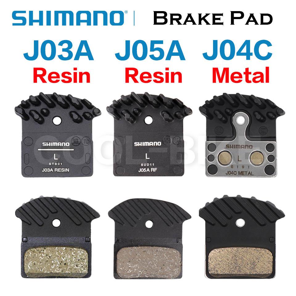 Shimano J03A J05A J04C Brake Pad DEORE SLX XT Resin Metal Cooling Fin