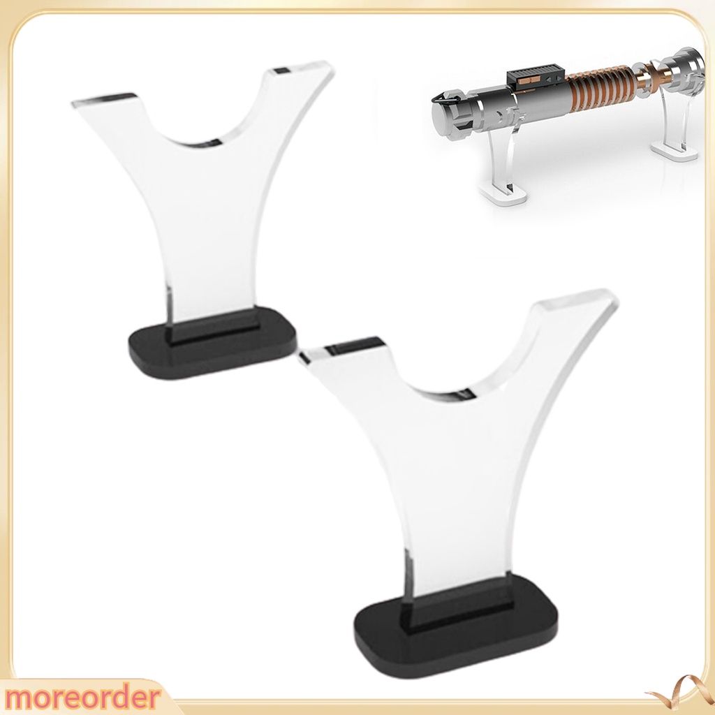 (MORE) 2Pcs Acrylic Display Stand Holder Sword Adhesive Storage Rack ...