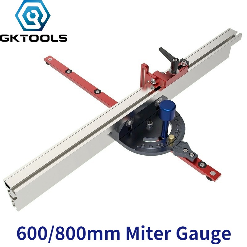 Woodworking T Track Push Ruler Guide Angle Miter Gauge Tenon Fence ...