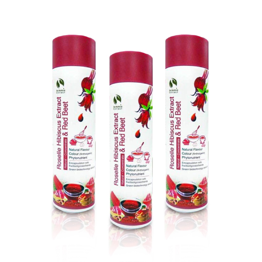 (3 x 200g) Roselle Extract Liquid Halal & GMP Certified HomeCook/5 Stars Chefs/Restaurant