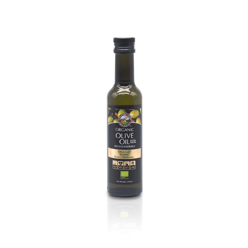 1 x Country Farm Organics Organic Olive Oil Extra Virgin (250ml