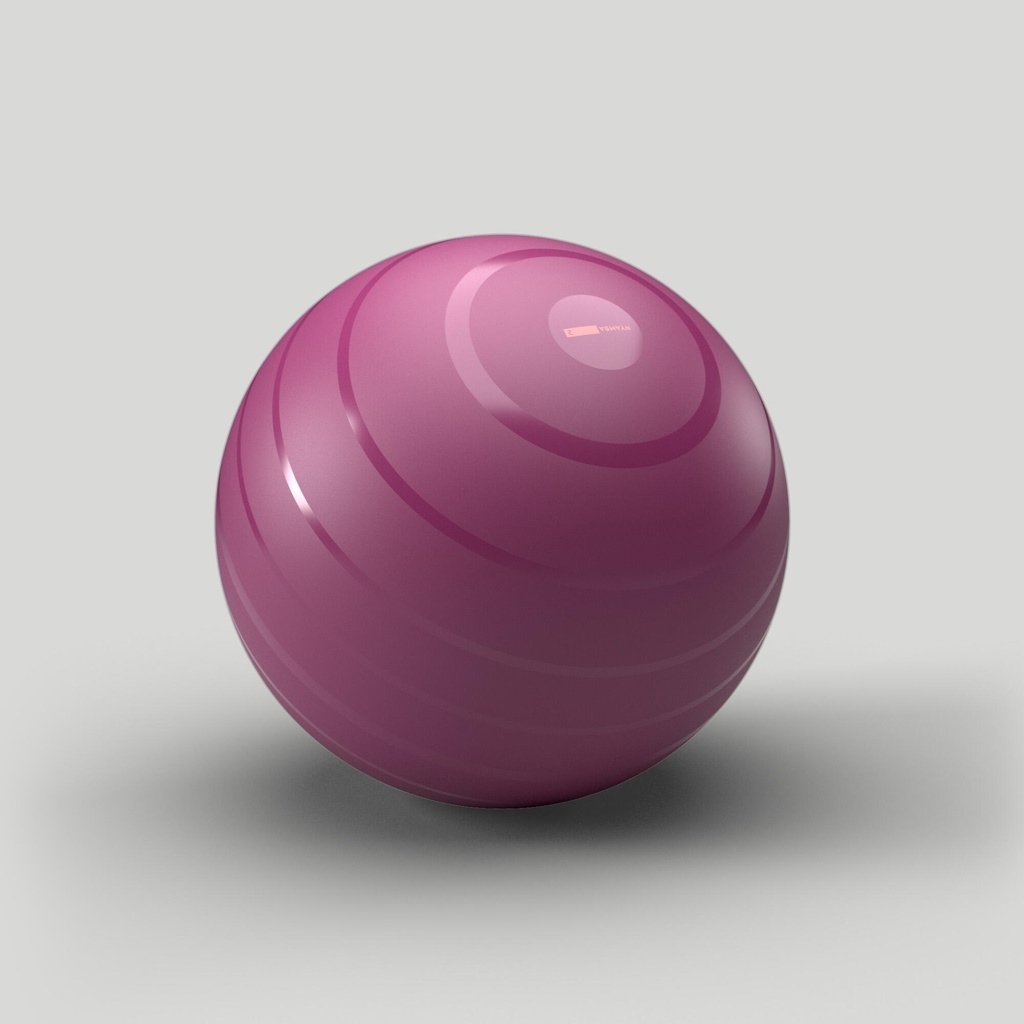 Decathlon Fitness Soft Training Size L Yoga Pilates Swiss Ball Burgundy Non Slip Domyos Shopee Malaysia