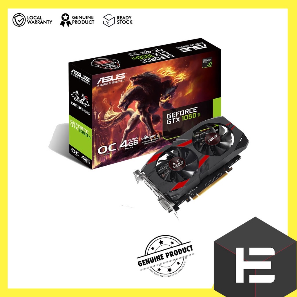 ASUS GTX 1050 Ti Cerberus OC 4GB GDDR5 Cerberus Gtx1050Ti O4G