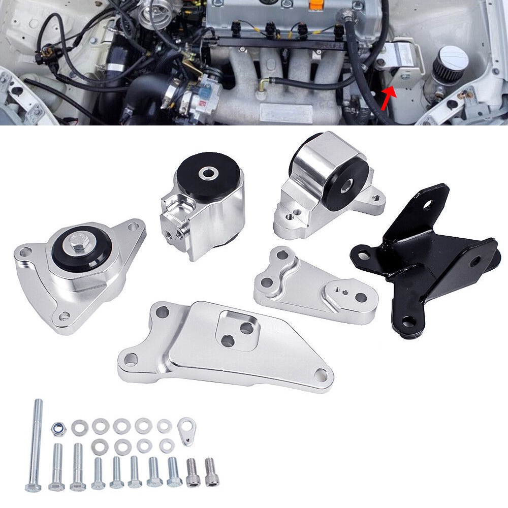 Engine Swap Mount Kit for 0206 Acura RSX DC5/0205 EP3 Billet Aluminum