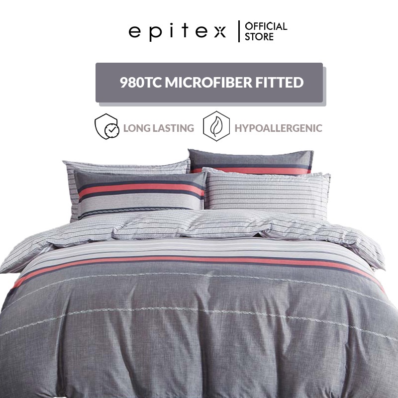 Epitex (w/o Quilt Cover) 980TC Silkysoft Printed Bedsheet Microfiber