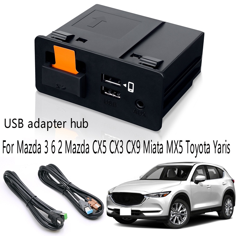Auto USB Adapter Hub AppleCarPlay Android TK78669U0C for Mazda 3 6 2