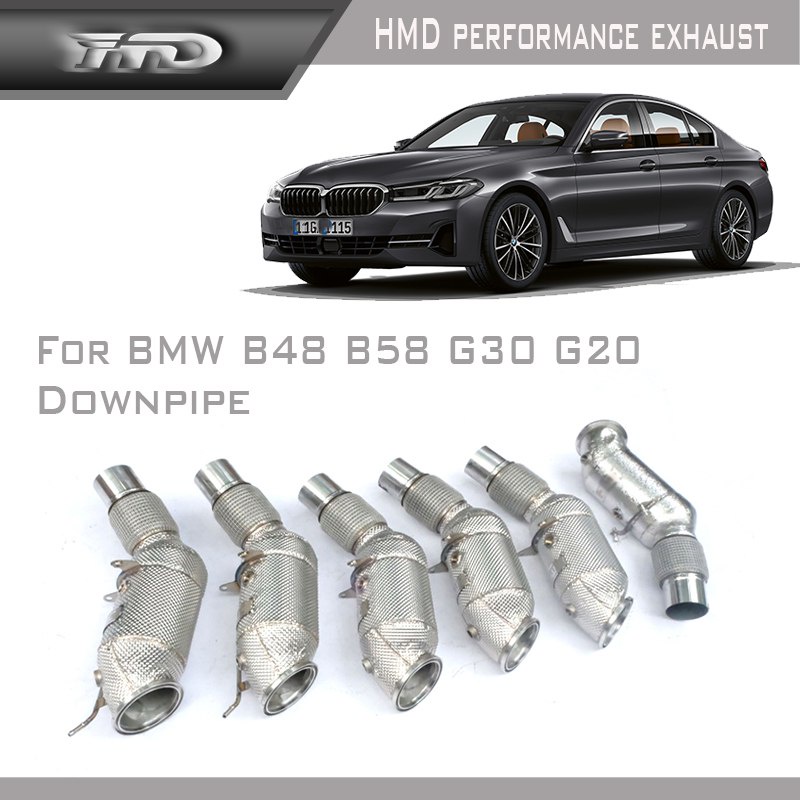 HMD Exhaust System High Flow Performance Downpipe For BMW N55 E80 E82 E90 E92 G20 B48 B58