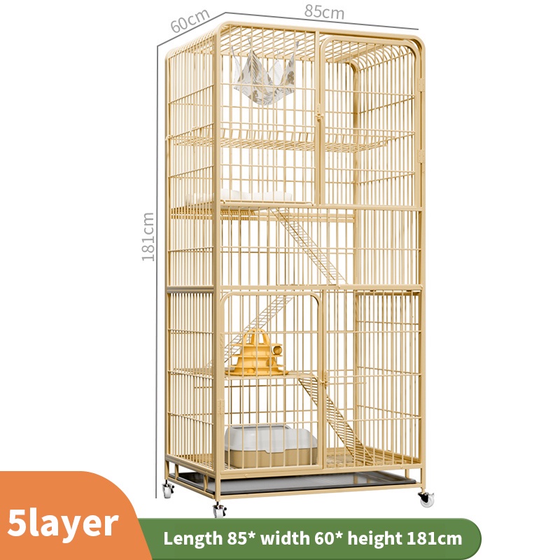 Mobile Cat Cage Large Sangkar Kucing Besar 2 3 Tingkat 4 Level Pets