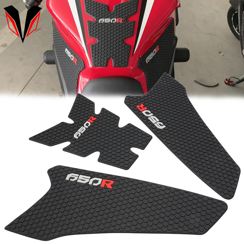 Tank Grip Pads Für CBR650R CB650R 2019-2024 | 3D Traktion Pads Schwarz