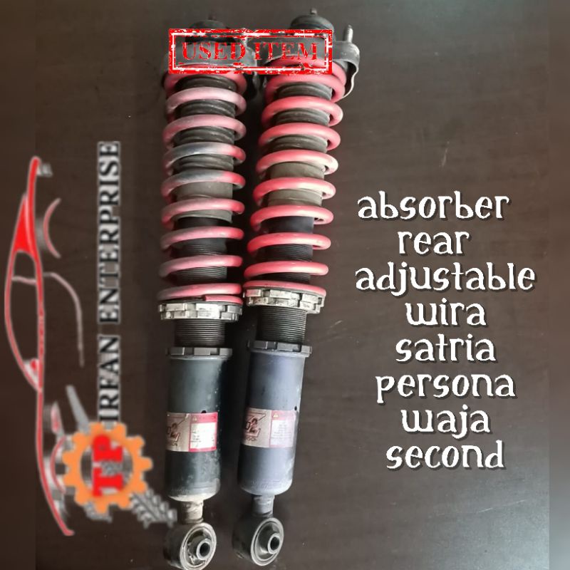 ABSORBER ADJUSTABLE (REAR) WIRA/SATRIA/WAJA/PERSONA SECOND (2pcs