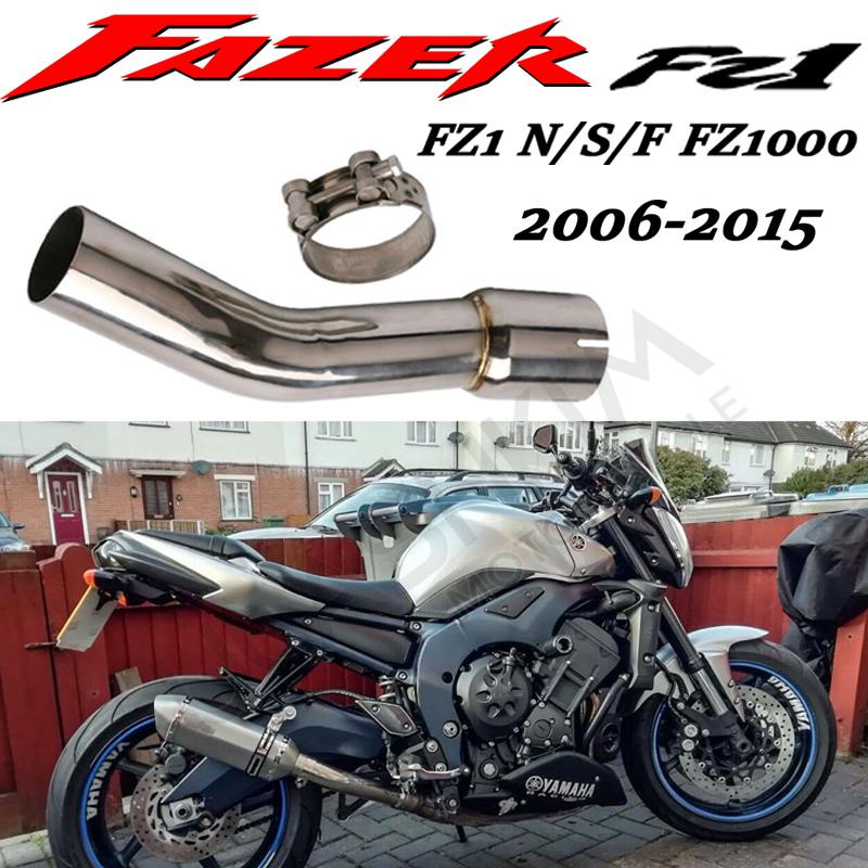 Motorcycle Exhaust Escape Muffler Middle Connect Link Pipe Slip On For ...