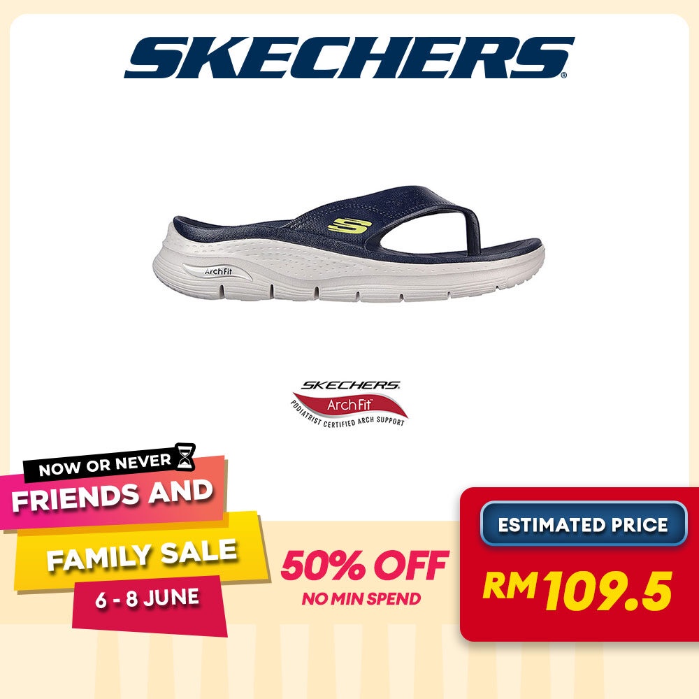 Skechers Men Foamies Arch Fit Arch Fit Foamies Walking Sandals 243158 Nvy Lelaki Shopee Malaysia 3800